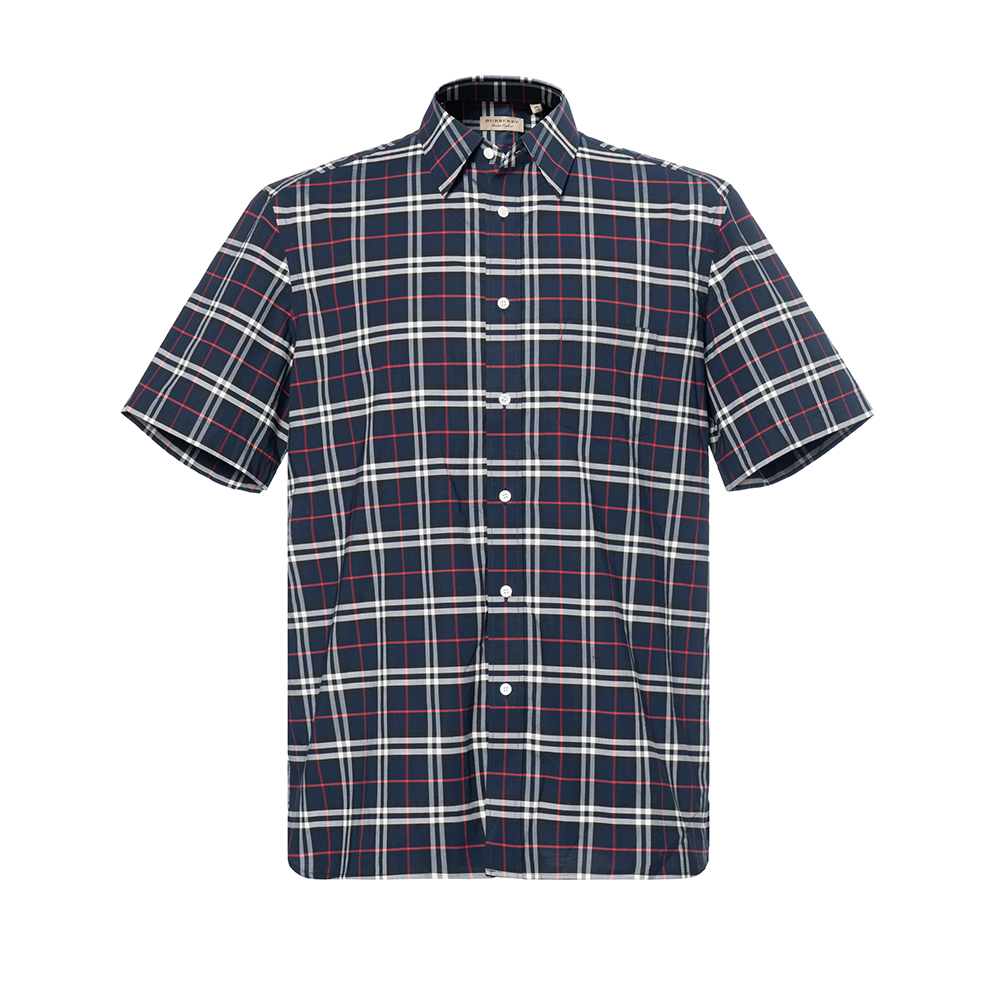 

Футболка весна-лето Burberry, темно-синяя клетка