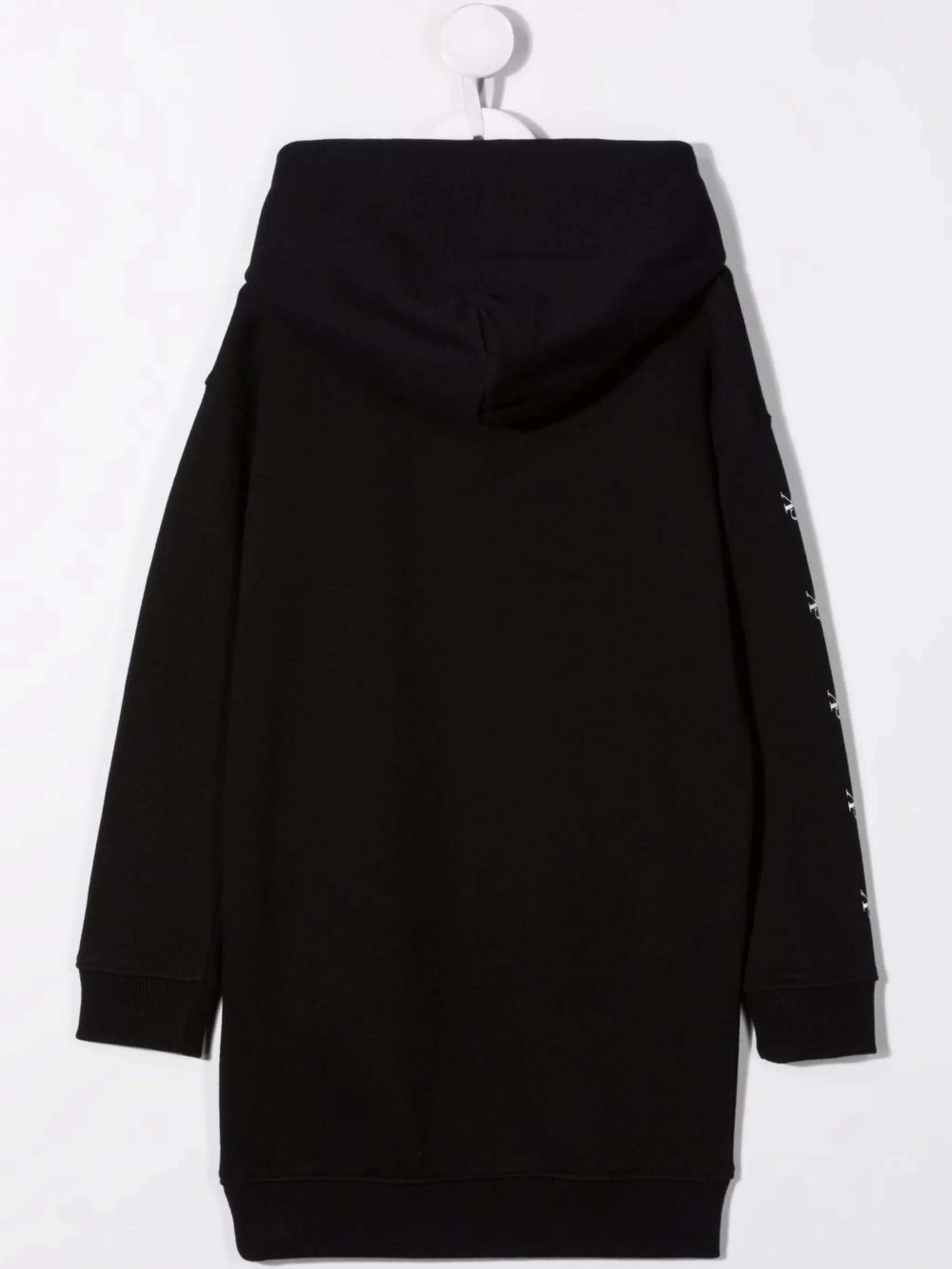 Платье-толстовка с капюшоном и логотипом Calvin Klein Kids, черный — фото 2
