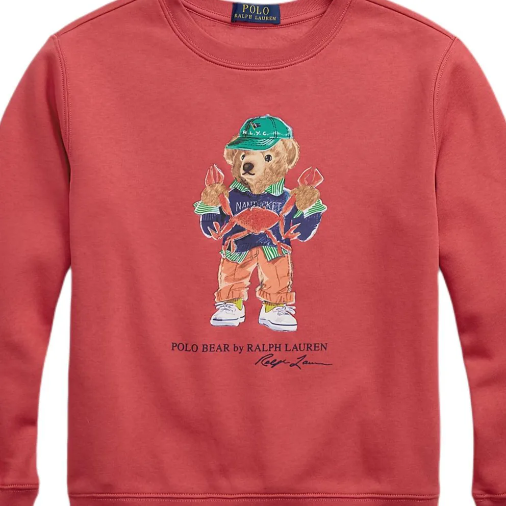 Свитшот Kids' Polo Ralph Lauren, красный — фото 3