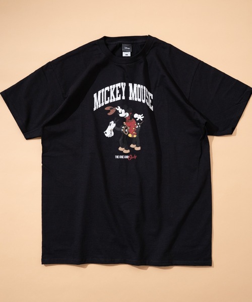 

Футболка с коротким рукавом, принт ковбой Микки и Гуфи Disney, черный