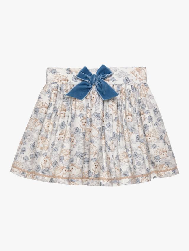 

Детская юбка Hollie Cotton с ёжиком Trotters, Pale Blue