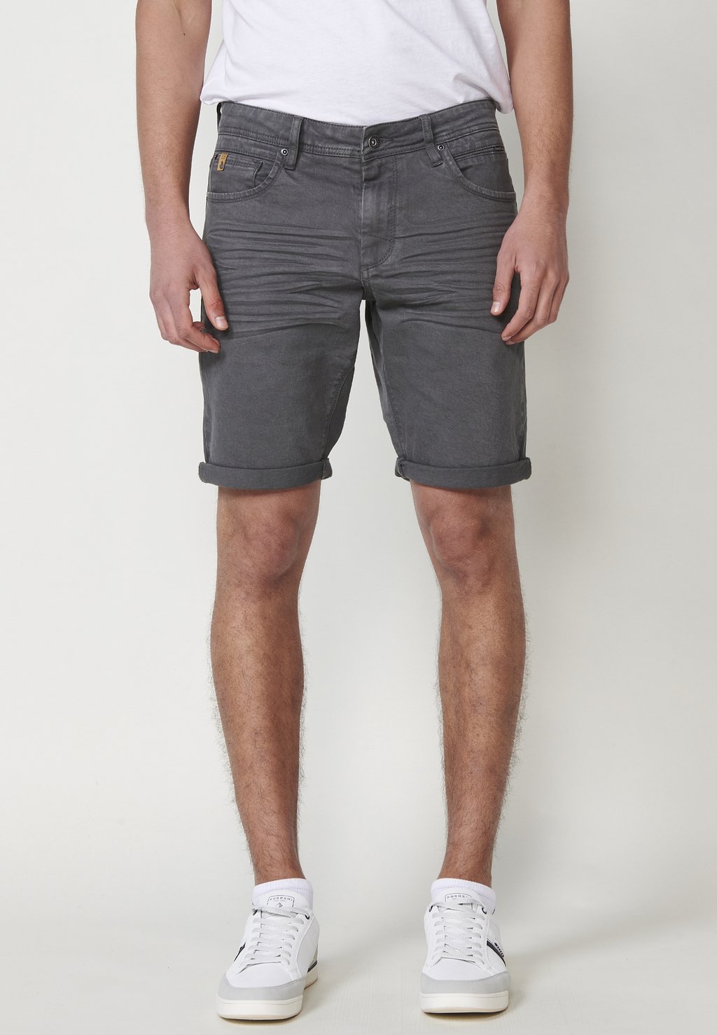 

Джинсовые шорты REGULAR ELASTIC WAIST Koroshi, серый