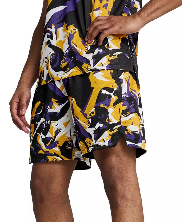

Мужские сетчатые шорты Rival Rage Regular-Fit с принтом 9 дюймов Puma, фиолетовый