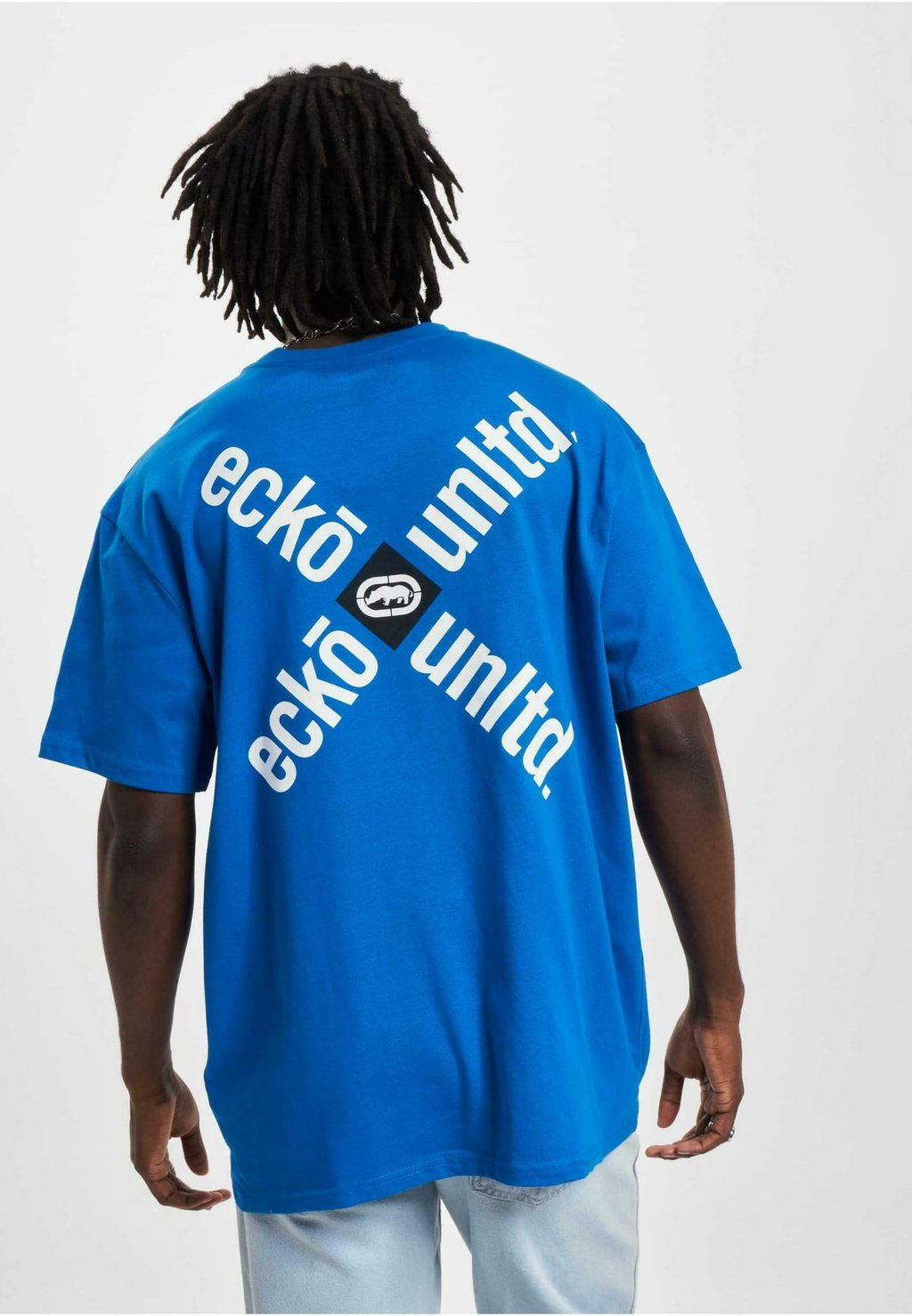 

Футболка с принтом ecko unltd., синий