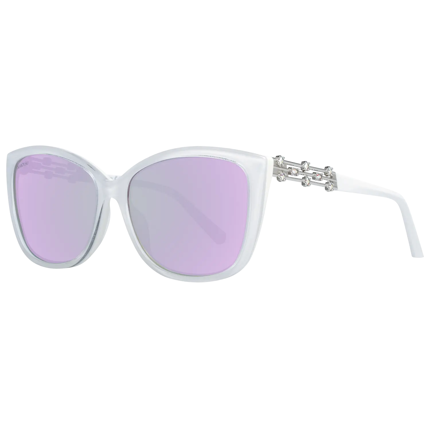 

Белые женские солнцезащитные очки Swarovski