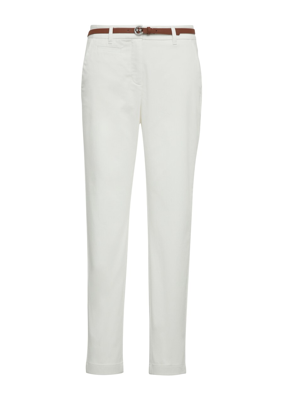 

Узкие брюки-чинос COMMA, White