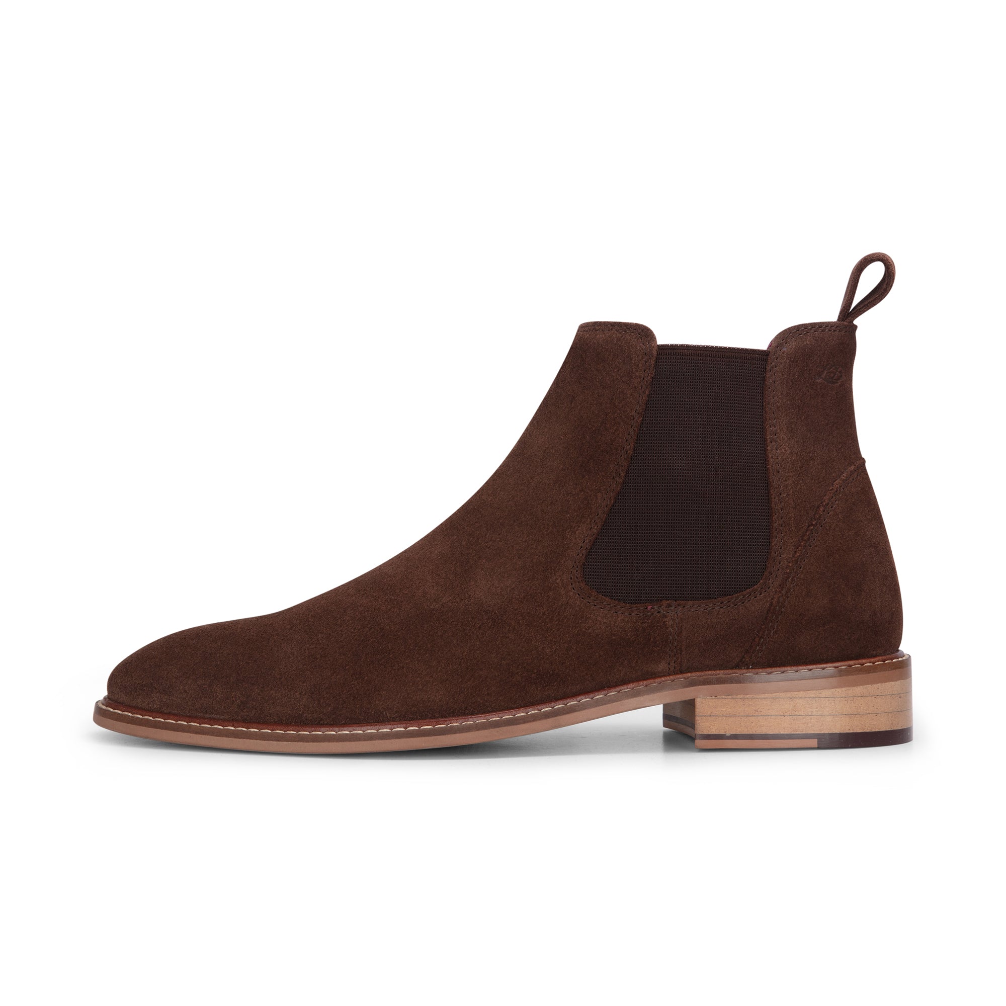 Ботильоны Chelsea из замши и кожи LONDON BROGUES, коричневый — фото 2