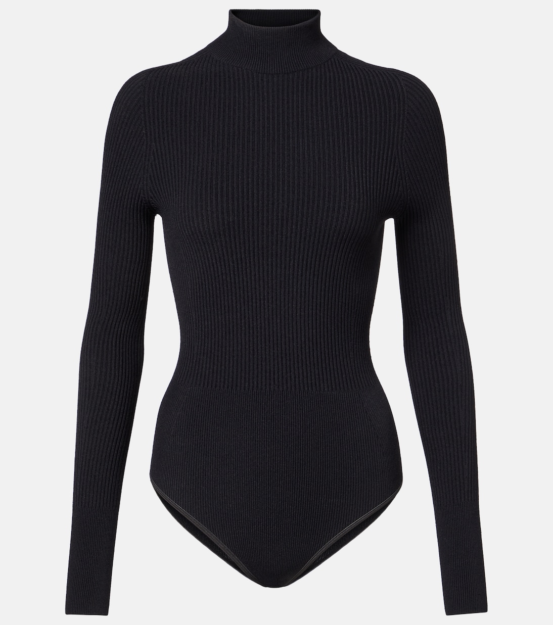 

Боди из трикотажного полотна с водолазкой Alaïa, Noir Alaia
