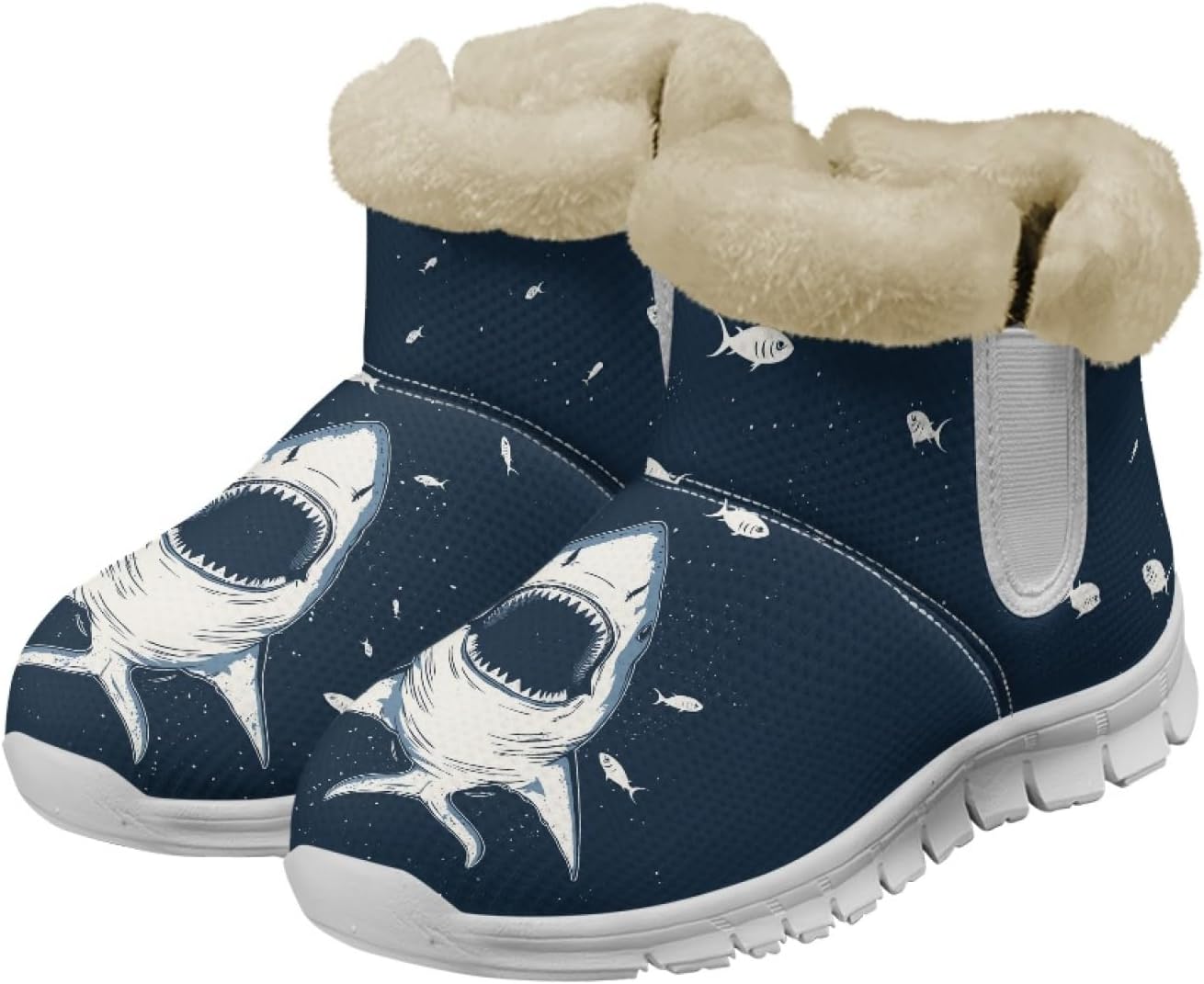 

Зимние Ботинки Dajingkj для Женщин и Мужчин, Классические, Милые, Мягкая Подкладка из Фланели, Теплые, Удобные, Нескользящие Домашние Тапочки, белый