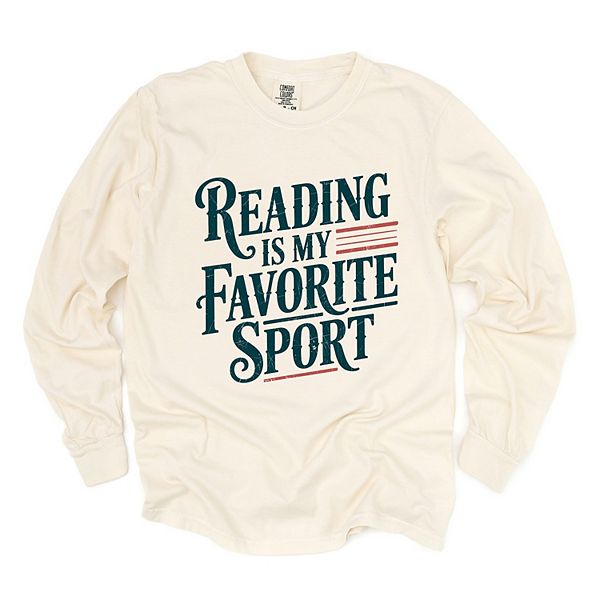 

Футболка с принтом Reading is my favorite sport stripes Simply Sage Market, Ivory, Зеленый, Футболка с принтом Reading is my favorite sport stripes Simply Sage Market, Ivory