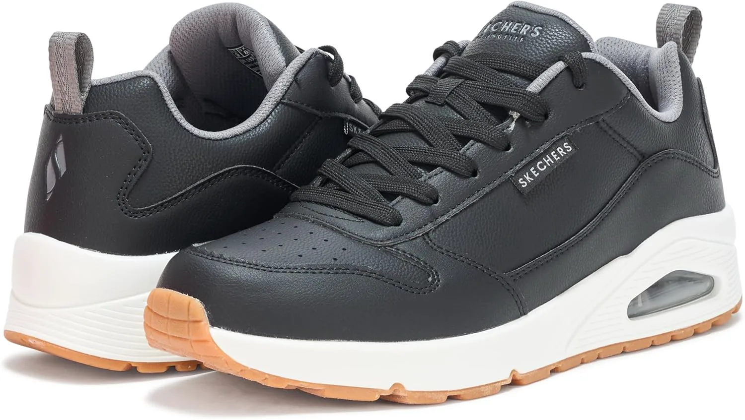 Мужские кроссовки Skechers Uno - Alder, черный/серый — фото 3