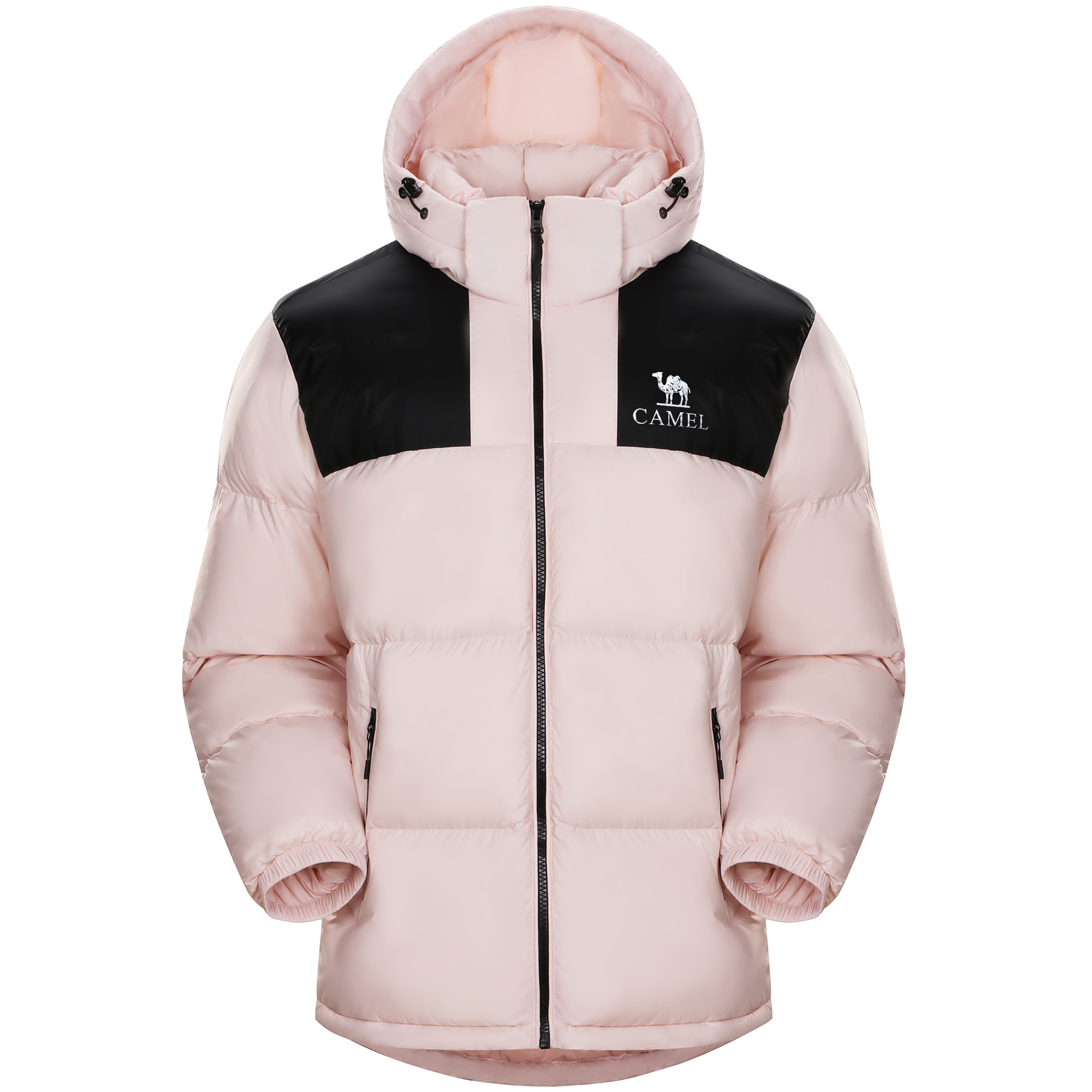 

Пуховик Capsule Unisex CAMEL, белый jade powder / phantom черный