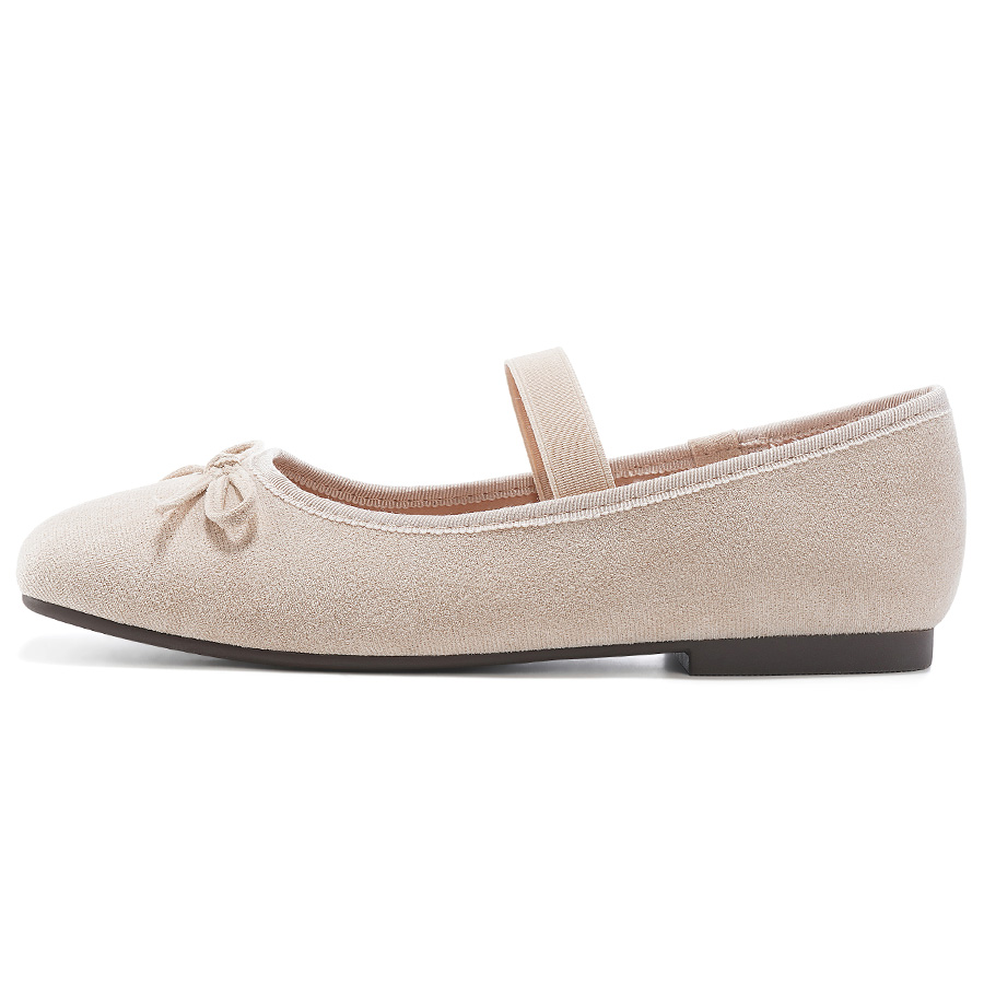 OMS Блок каблук Мэри Джейн туфли женские бежевые, цвет Beige