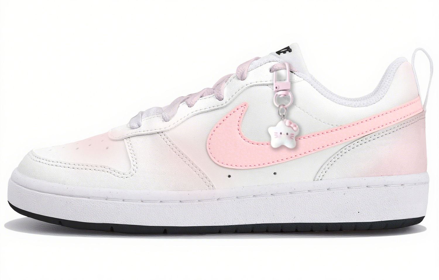 

Nike Court Borough Low top детские скейтбординг кроссовки White Pink Kids'