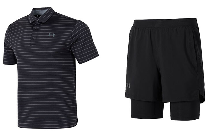 

Повседневный спортивный мужской спортивный костюм черный Under Armour, черный