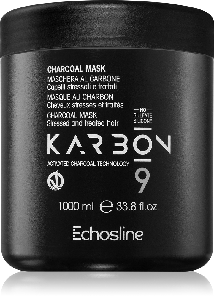 

Угольная маска для волос с активированным углем Echosline, 1000 мл