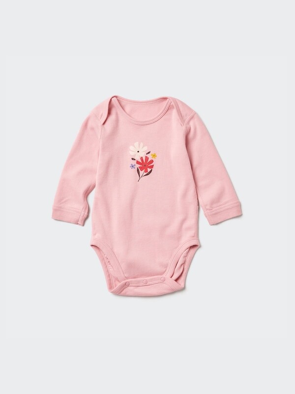

Боди newborn joy of print с принтом Uniqlo, розовый