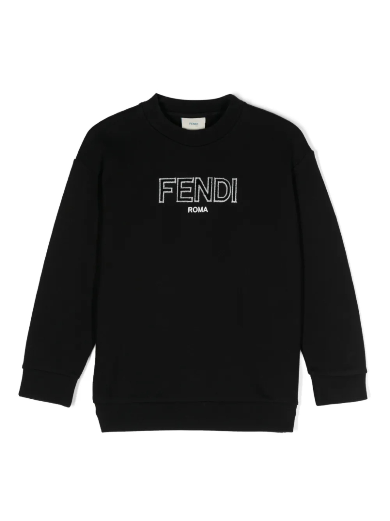 

Толстовка с логотипом Fendi Kids, черный