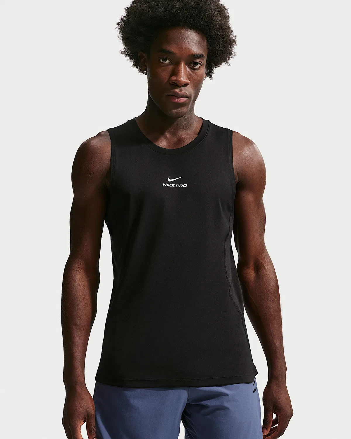 Мужская тренировочная майка Nike Pro Dri-FIT, Black/White