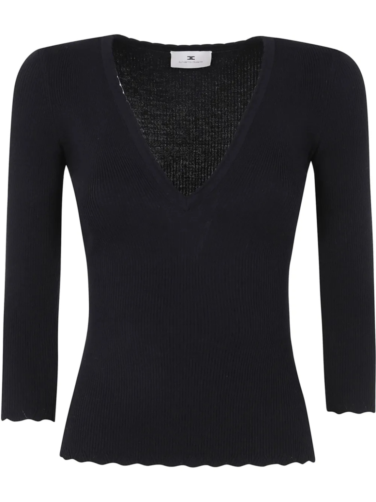 

Трикотажный топ Elisabetta Franchi, черный