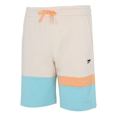 

Шорты solid basic shorts 'beige blue orange' Puma, бежевый