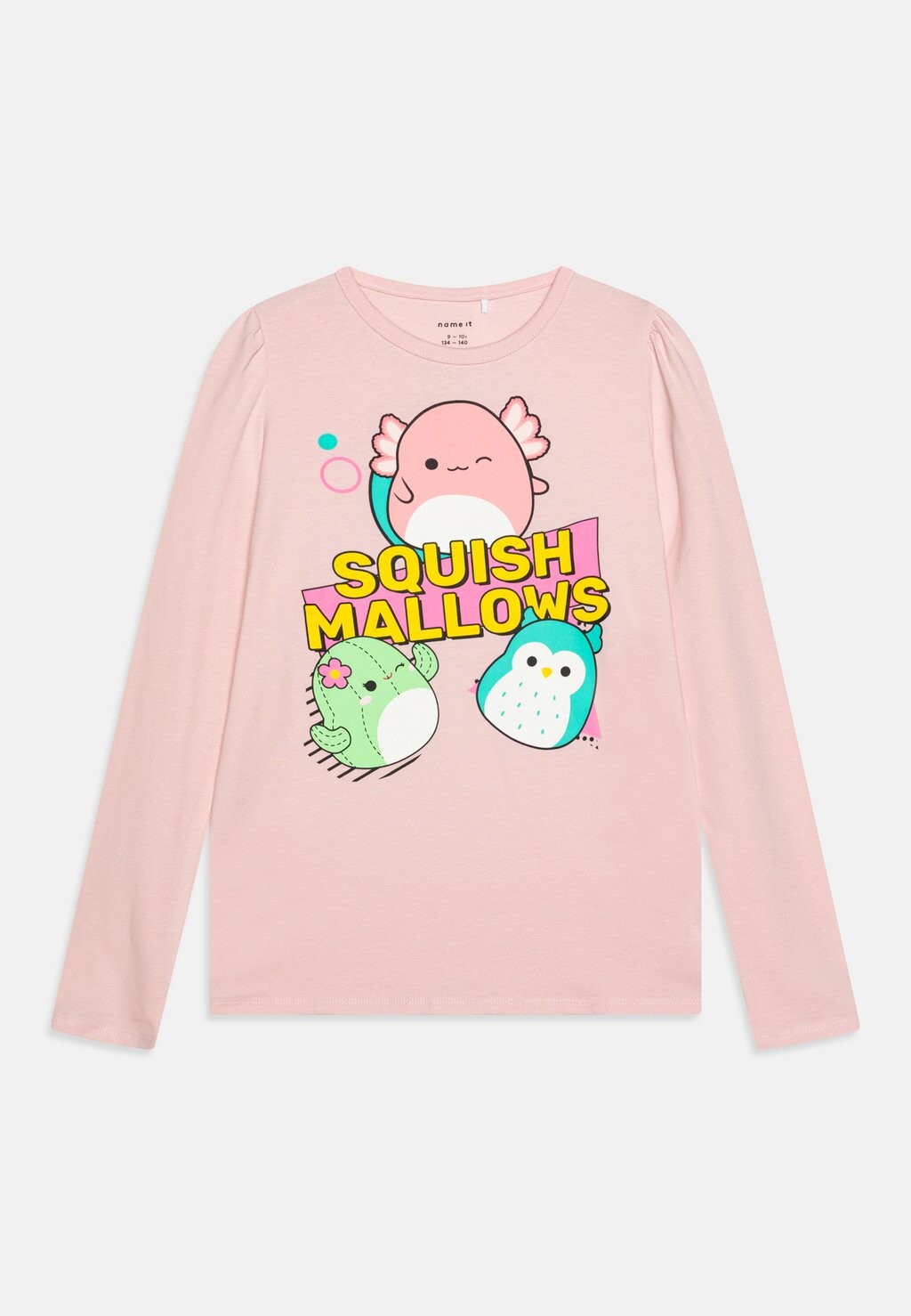 

Топ с длинными рукавами NMFJULDA SQUISHMALLOWS Name it, светло-розовый