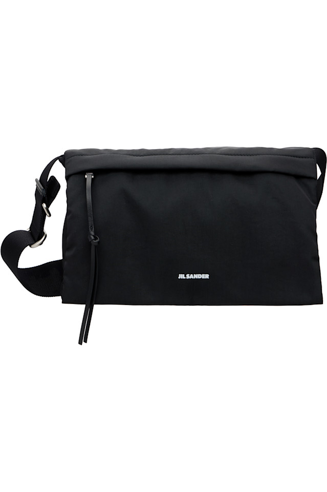 

Мягкая сумка-мессенджер Jil Sander, черный