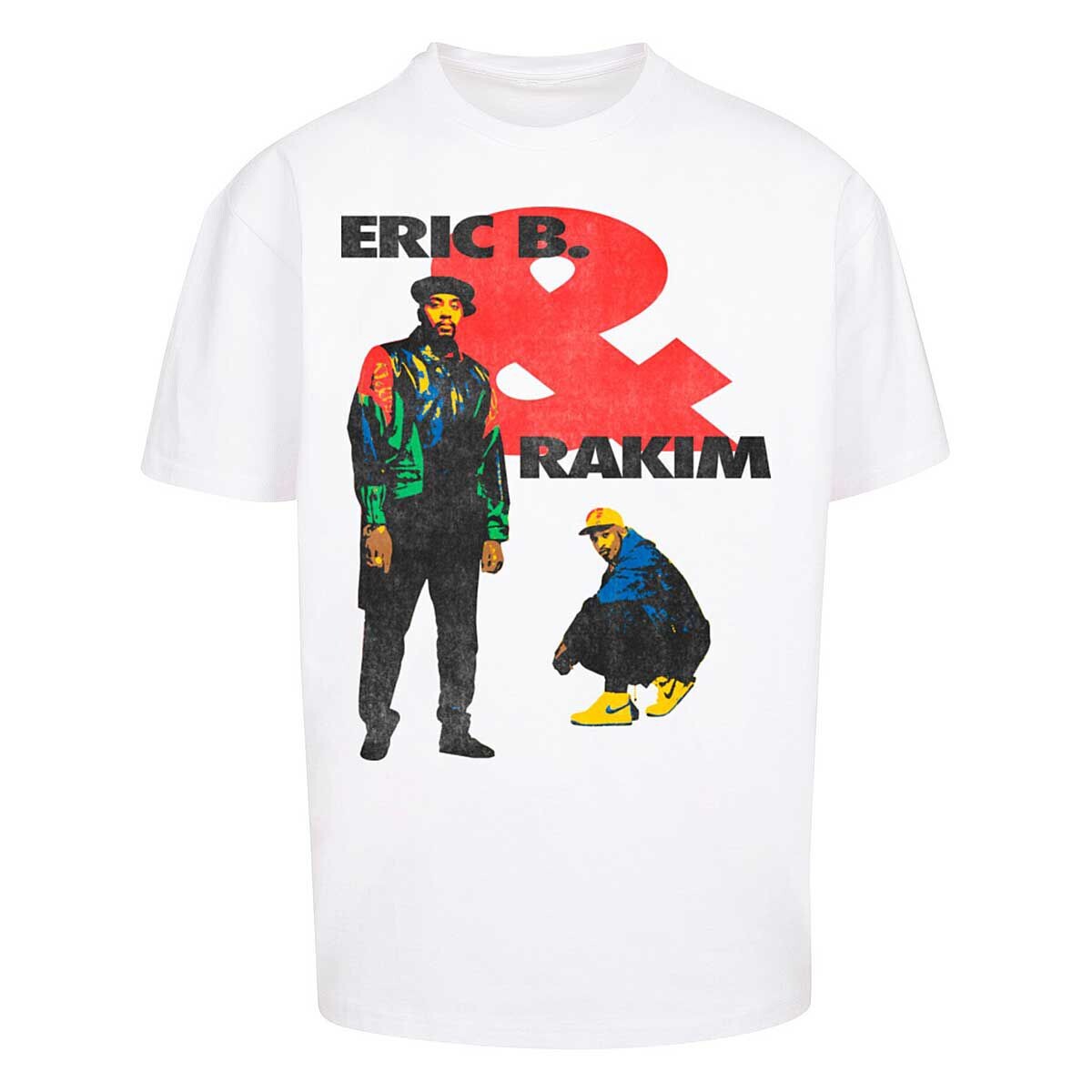 

Футболка Eric B & Rakim Sweat the Technique Oversize Tee Mister Tee, цвет Weiß/Schwarz/Rot