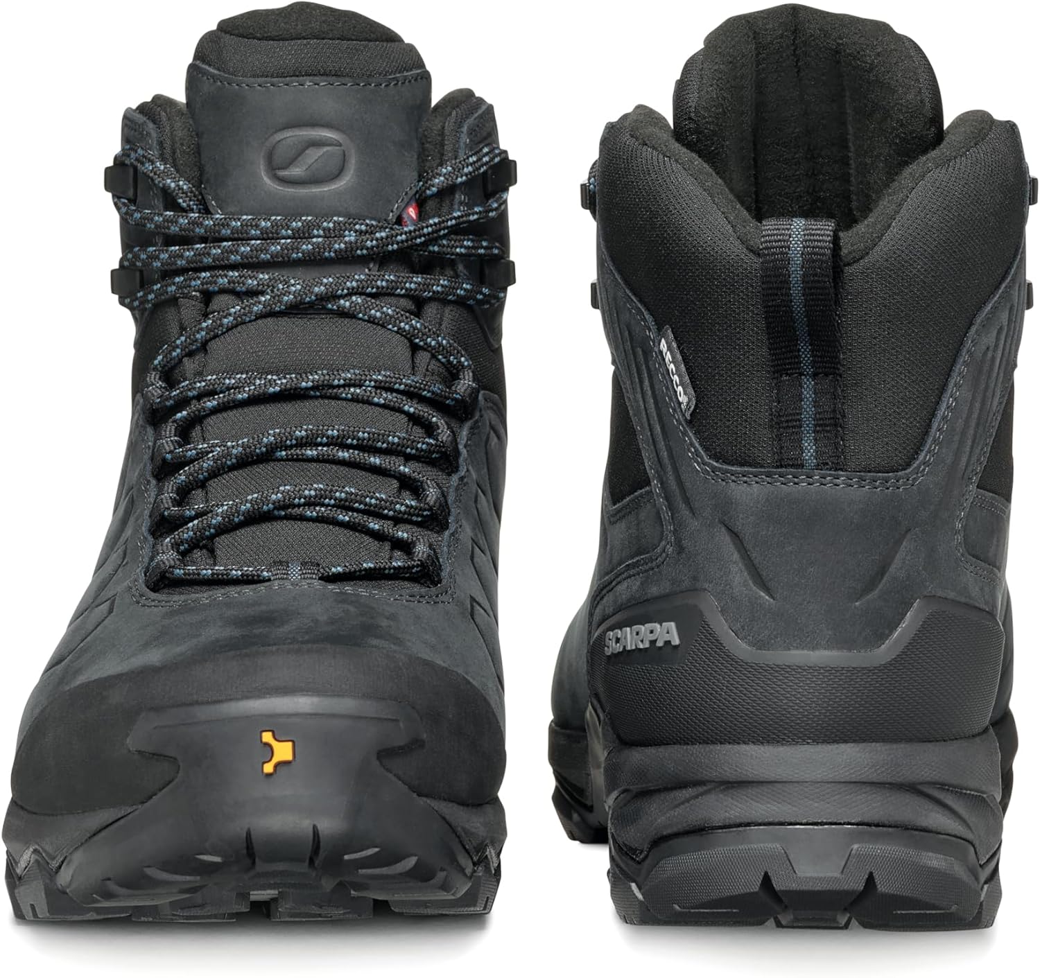 Мужские ботинки SCARPA Moraine Polar GTX водонепроницаемые с утеплителем Gore-Tex для бэкпекинга и походов, Dark Anthracite/Ocean — фото 4