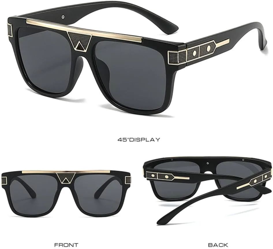 

Солнцезащитные очки для мужчин и женщин с градиентными линзами из поликарбоната, металлическая оправа, винтажный дизайн, защита от УФ-излучения UV400 MTZJH, C6