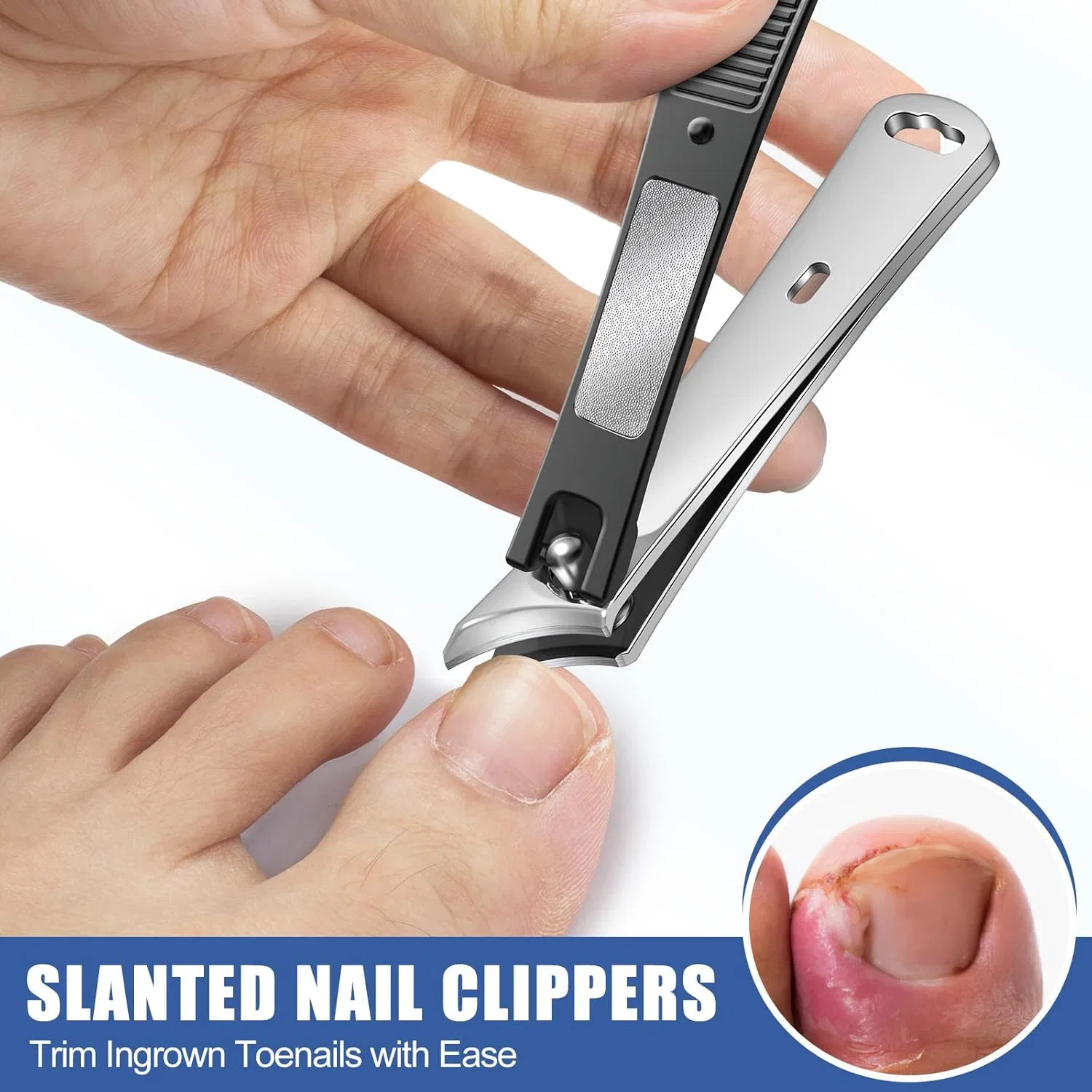 Набор кусачек для толстых ногтей с широким раскрытием Fumax, Nail Clippers Set — фото 4