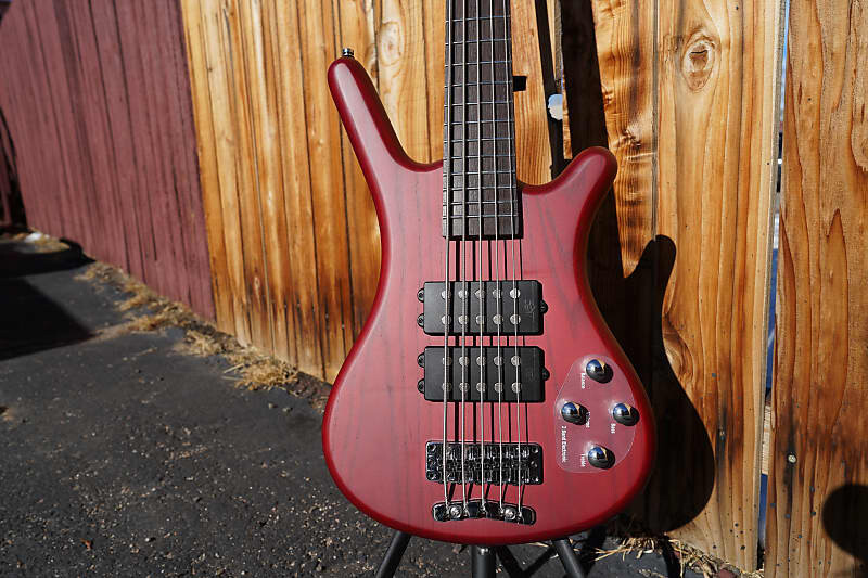 

Басс гитара Warwick Rockbass Corvette $$-5 - Burgundy Red Trans Satin 5-String Electric Bass w/ Gig Bag