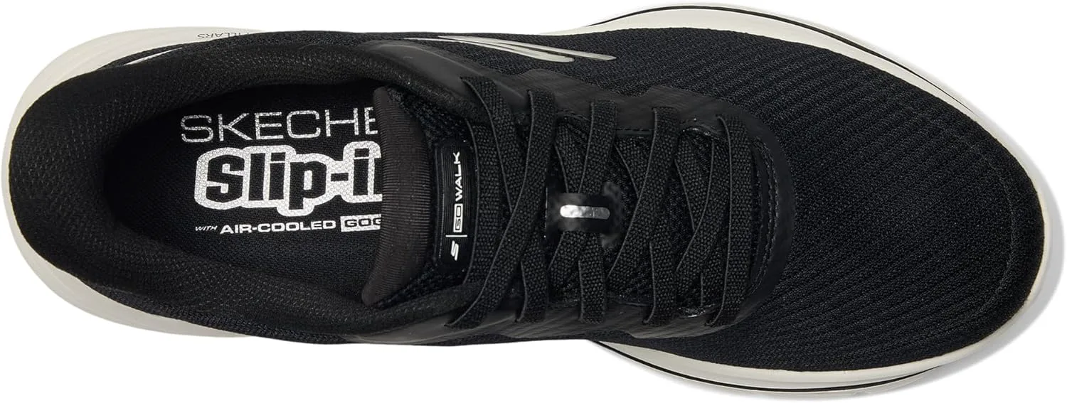 Мужские кроссовки Skechers Go Walk 8 Pate без застежек, черно-белый — фото 2