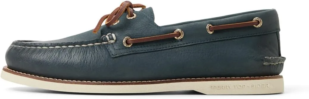 Мужские лоферы Sperry Gold Cup, оригинальные, в комплекте с двумя роскошными туфлями, темно-синий