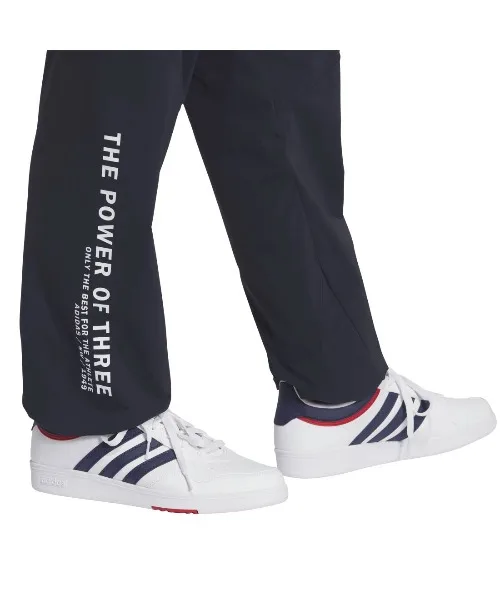 Мужские штаны stretch woven полной длины Adaptation adidas navy — фото 3