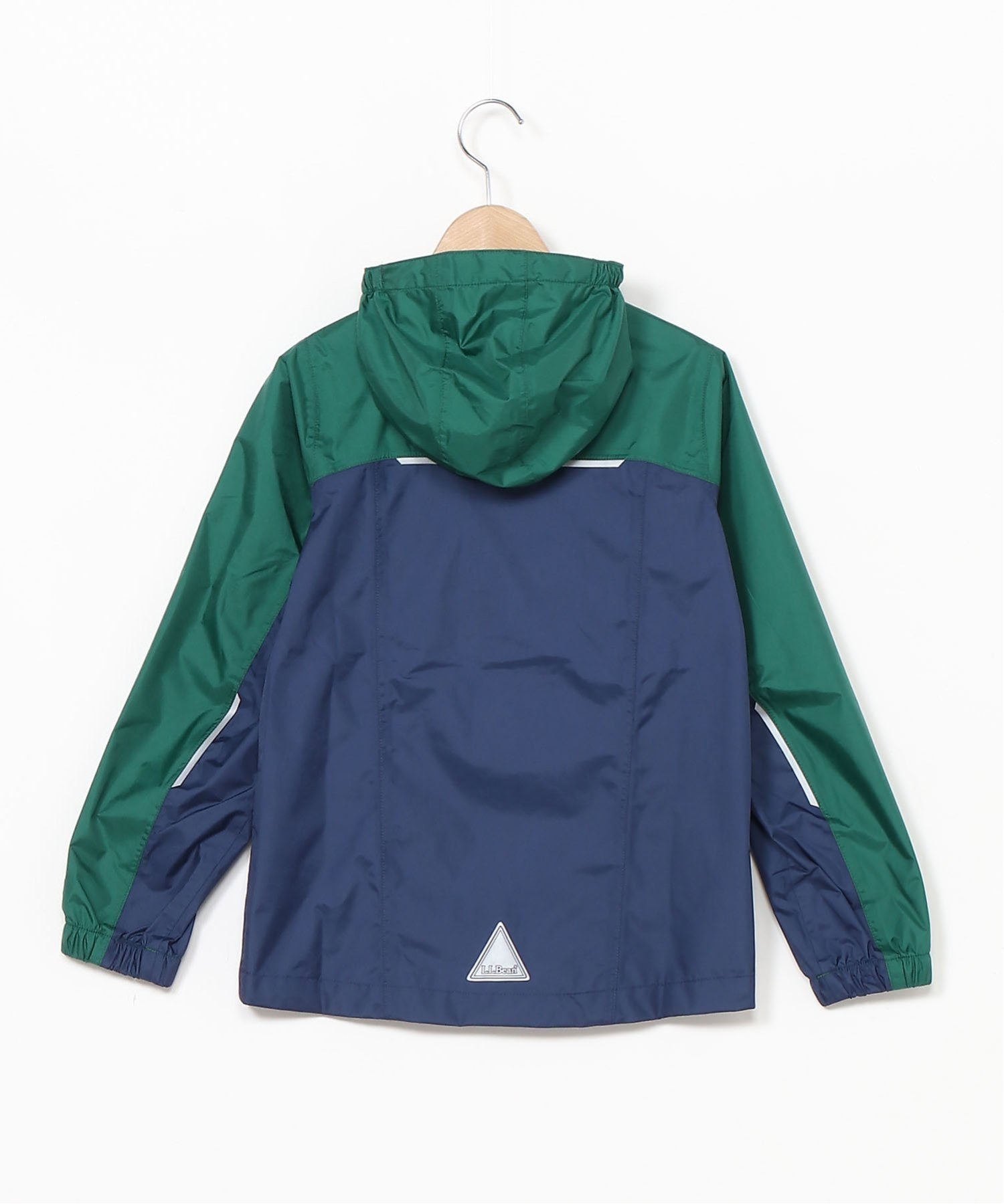 Детская дождевая куртка Trail Model, с цветовыми блоками L.L.Bean, Nght/EmrlSpr — фото 3