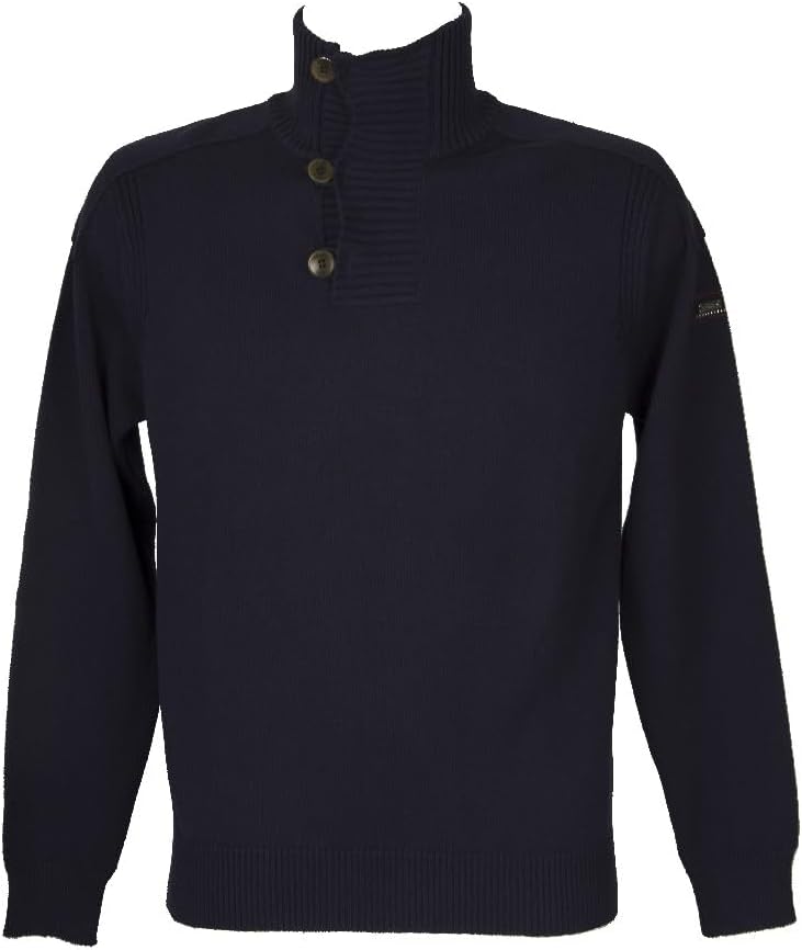 

Пуловер свитер толстовка мужская с длинным рукавом и тремя пуговицами на горловине UA8I2M KNT04 GUESS, D790 Blue