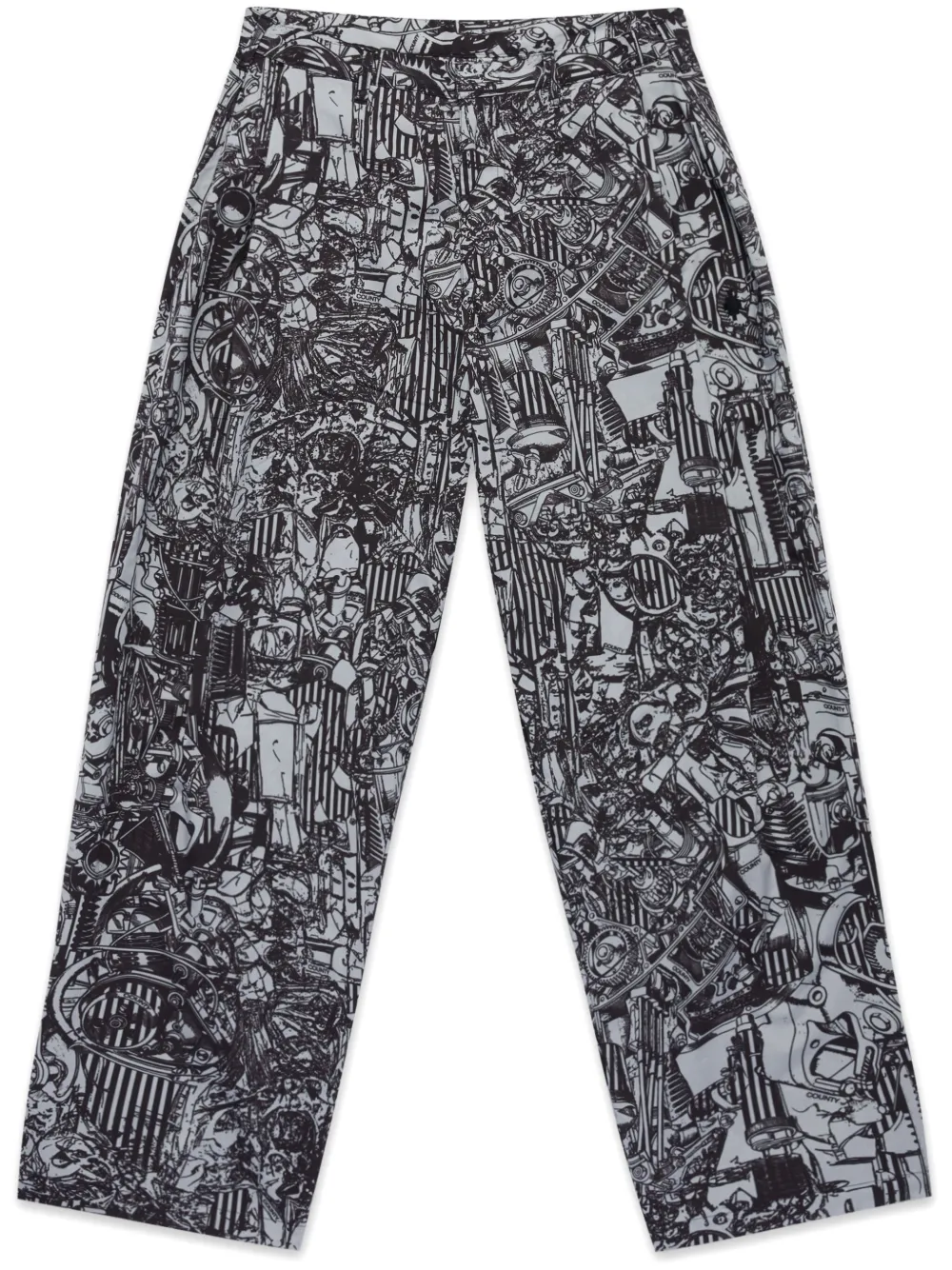 

Пижамные брюки AOP Marcelo Burlon County Of Milan, серый