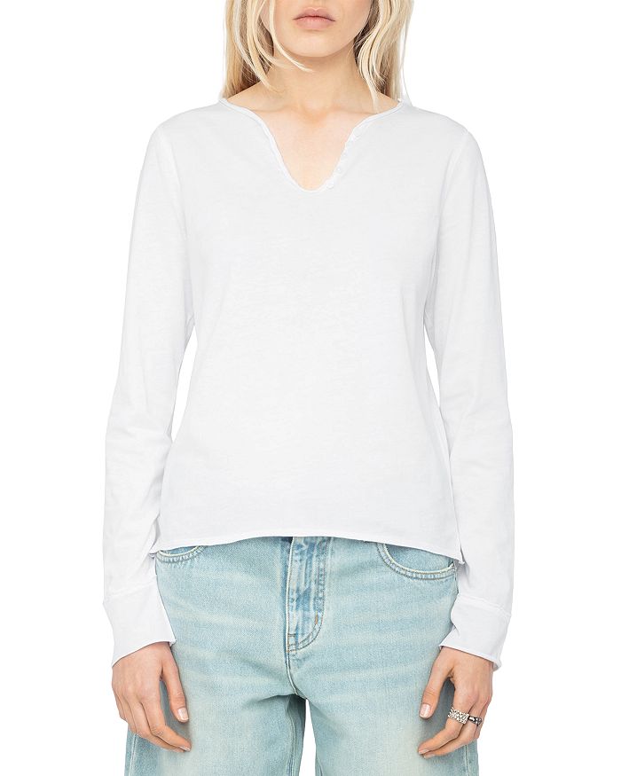 

Тунизийская футболка с длинным рукавом Zadig & Voltaire, белый