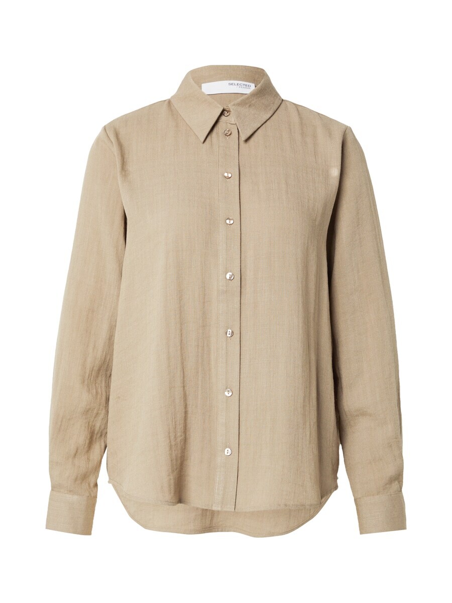 

Рубашка SELECTED FEMME Blouse SLFVIVA, хаки