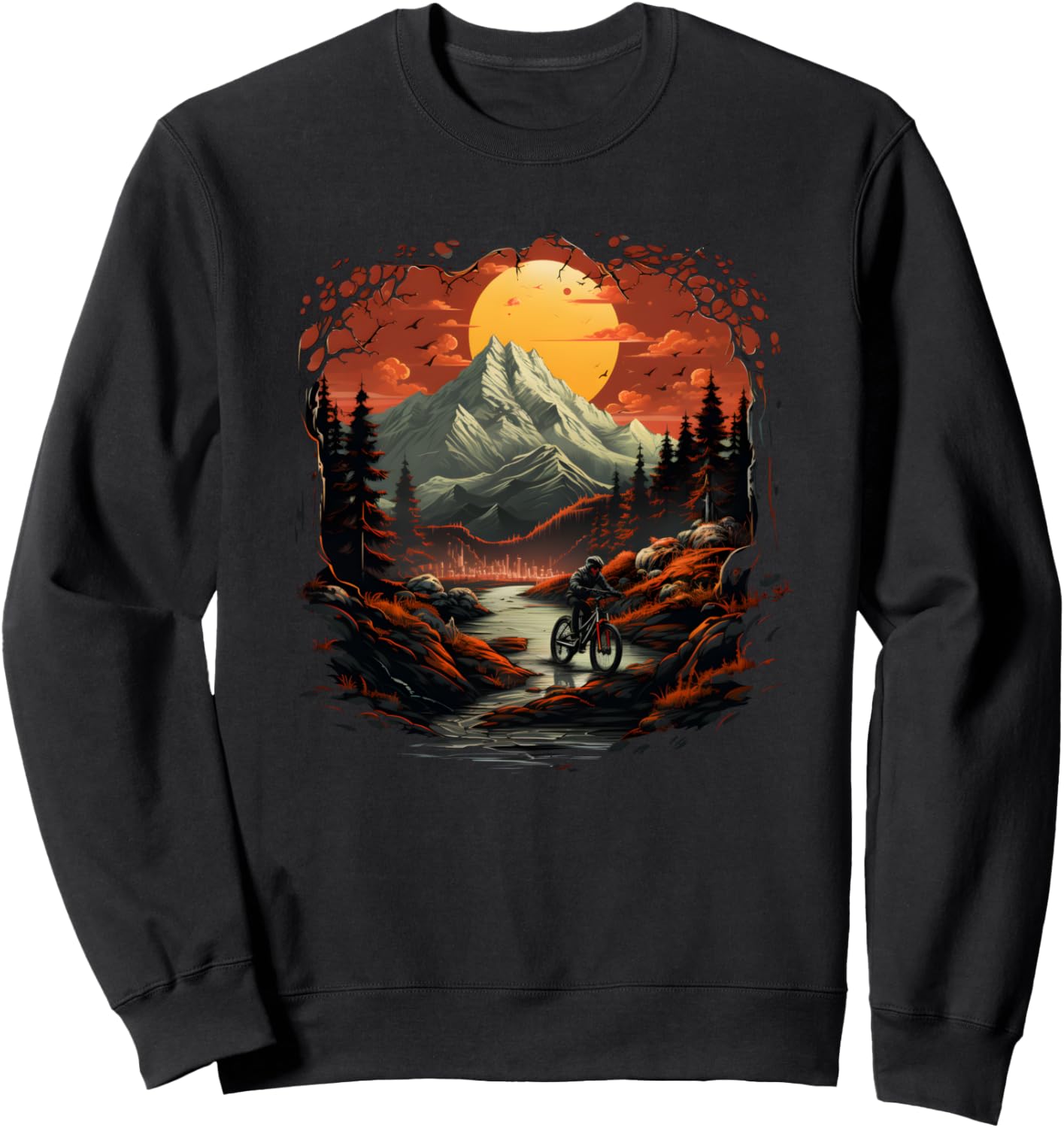 

Толстовка с изображением горного велосипеда Mountain Bike Enthusiast Graphic Shirts And Gifts, черный