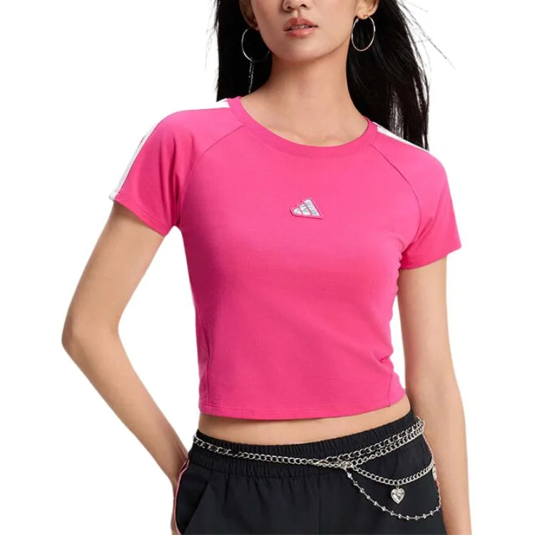 Adidas Футболка Women's Barbie Pink Crew Neck Moderate — фото 3