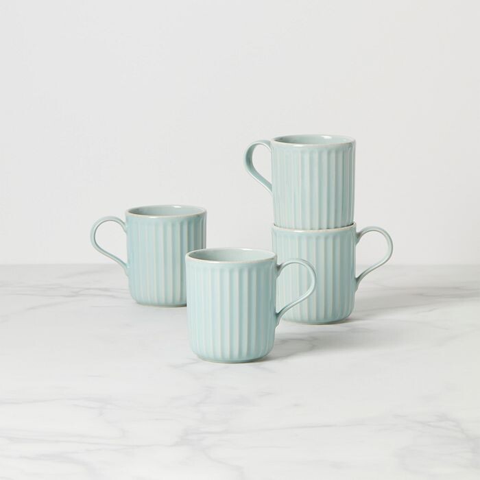 

Кружки Lenox French Perle, набор из 4 шт, синий