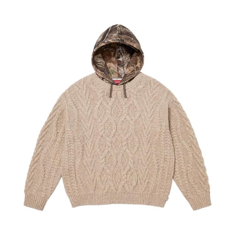 

Свитер Supreme Cable Hooded Sweater 'Oatmeal'