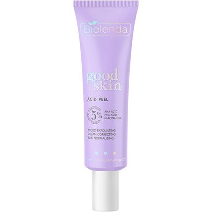 

Good Skin Acid Peel корректирующий и нормализующий микропилинговый крем AHA Bielenda