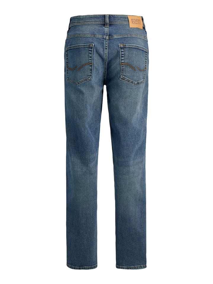 JACK & JONES Junior Джинсы "Кларк" - стандартный крой - синего цвета — фото 2