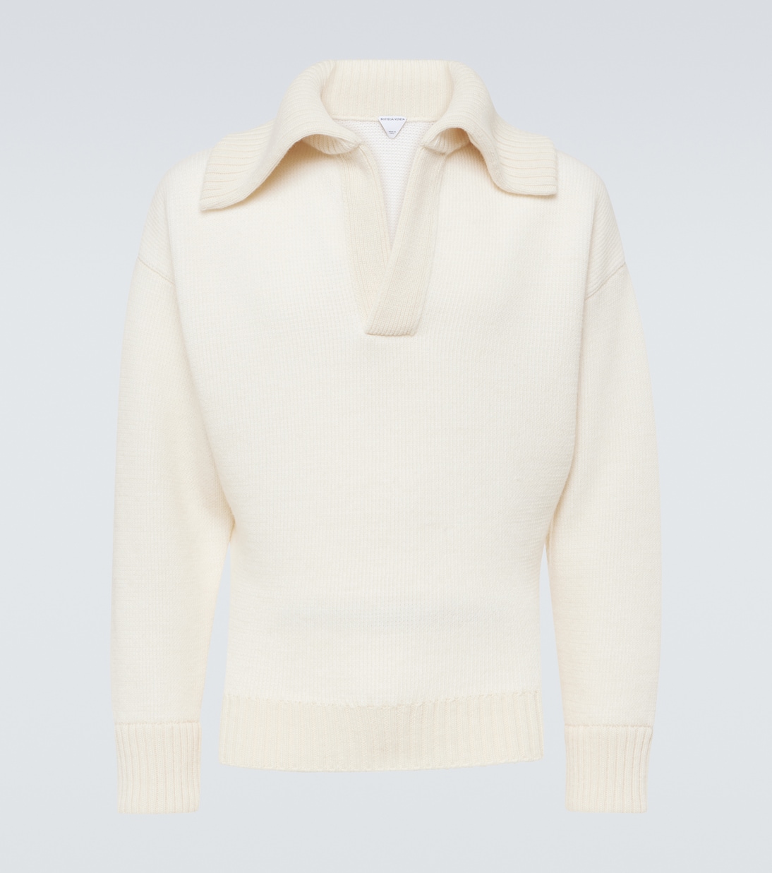 

Шерстяной поло свитер Bottega Veneta, Dove