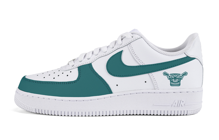 

Мужские скейтбордические кеды Air Force 1 с низким верхом, медные Nike, цвет Peacock Green