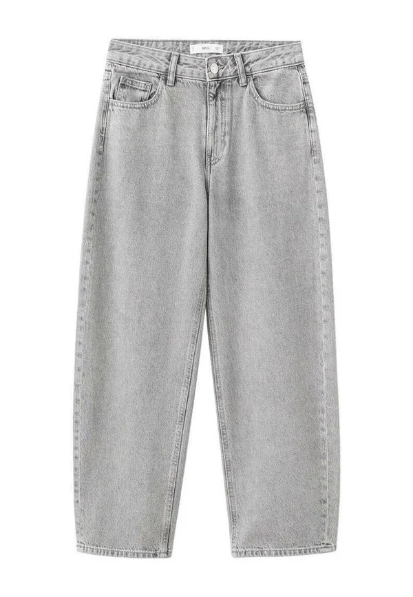 Подростковые джинсы свободного кроя Mango Kids, Grey Denim — фото 4