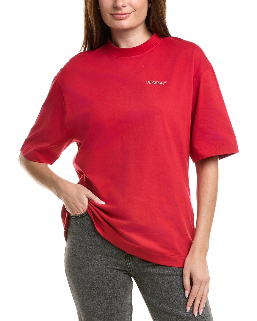 

Футболка Off-White с графическим принтом на тему скейтбординга